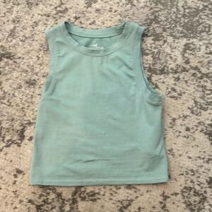 Green hollister tank top xs